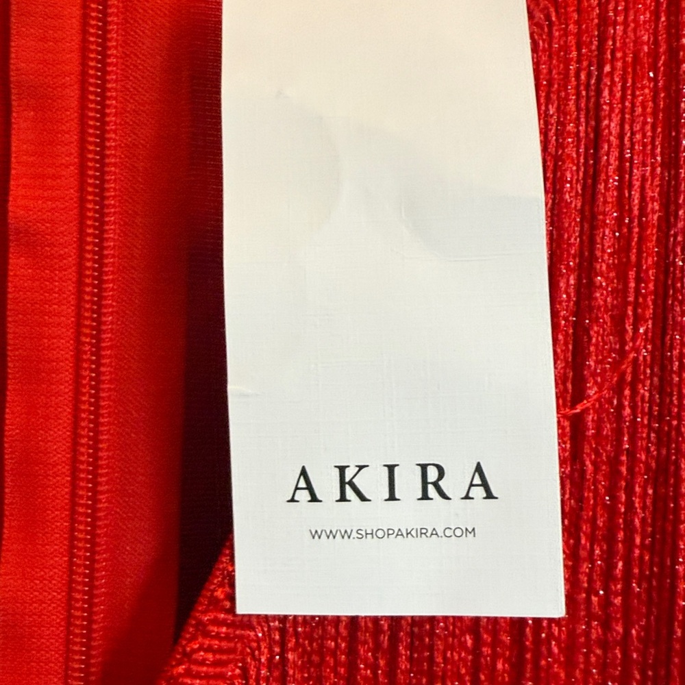 AKIRA Vibrant Red jump suit with fringe - Picture 9 of 10